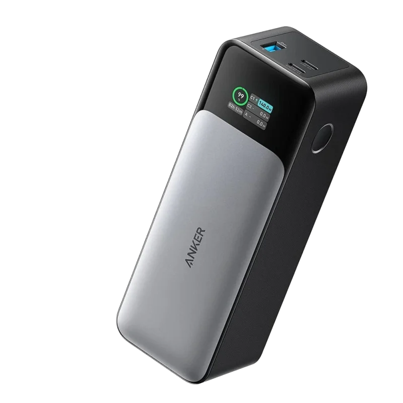 Anker PowerCore 24K (140W) — 24,000mAh · 140W PD · Laptop-capable · Digital display