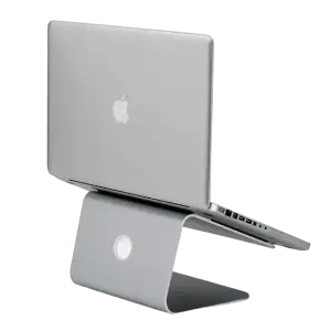 Rain Design mStand Laptop Stand — Aluminum · Ergonomic 15cm raise · Cable organizer
