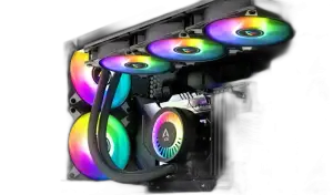 Arctic Liquid Freezer III 360 AIO — 360mm AIO · 3× 120mm PWM · VRM Fan · 300W TDP