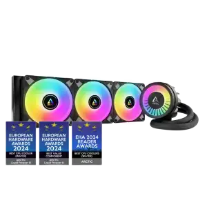 Arctic Liquid Freezer III 240 AIO — 240mm AIO · 2× 120mm PWM · VRM Fan · 250W TDP