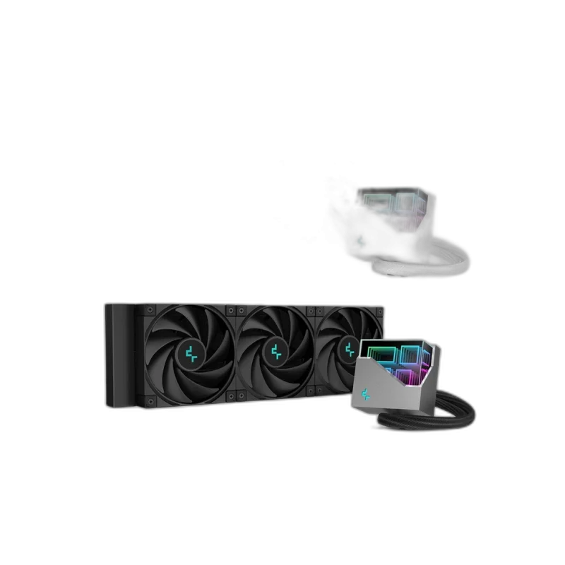 DeepCool LT720 360 AIO — 360mm AIO · 3x 120mm · Infinity Mirror · 300W TDP