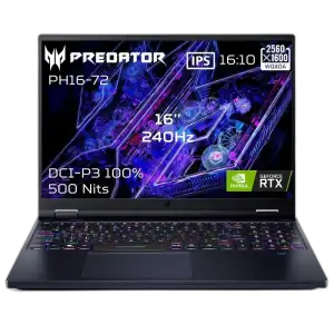 Acer Predator Helios 16 (2026) — PH16-72 — 16" QHD+ 240Hz Mini LED · Core Ultra 9 275HX · RTX 5080 · 32GB · 1TB