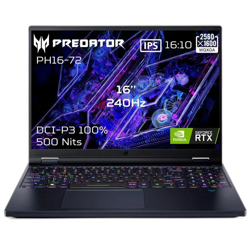 Acer Predator Helios 16 (2026) — PH16-72 — 16" QHD+ 240Hz Mini LED · Core Ultra 9 275HX · RTX 5080 · 32GB · 1TB