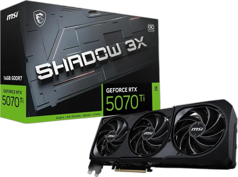 NVIDIA GeForce RTX 5070 Ti 16GB — 16GB GDDR7 · DLSS 4 · PCIe 5.0 · 300W