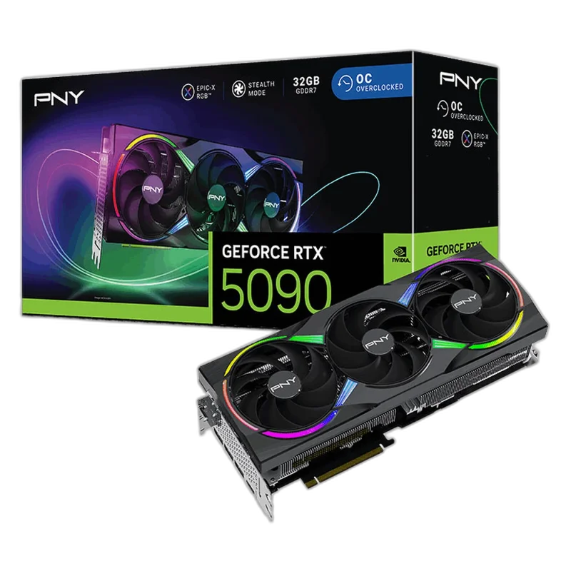 NVIDIA GeForce RTX 5090 32GB — 32GB GDDR7 · DLSS 4 · PCIe 5.0 · 575W