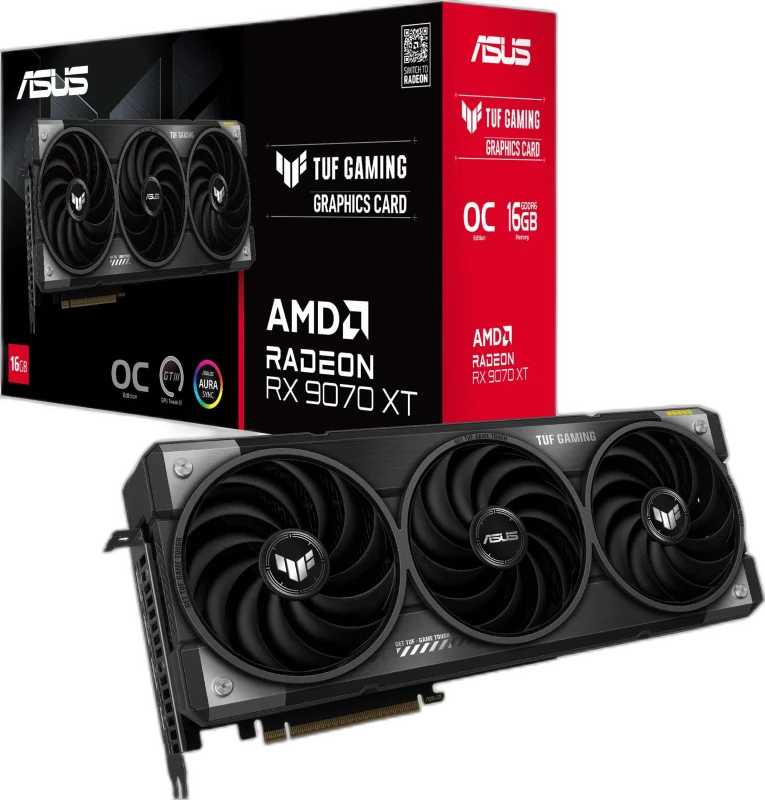 AMD Radeon RX 9070 16GB — 16GB GDDR6 · FSR 4 · PCIe 5.0 · 220W
