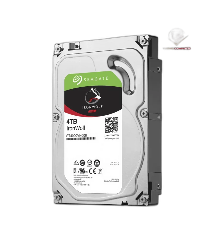 Seagate IronWolf 4TB NAS HDD — 4TB · 5900 RPM · 64MB cache · 24/7 NAS