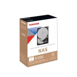 Toshiba N300 4TB NAS HDD — 4TB · 7200 RPM · 128MB cache · 24/7 NAS