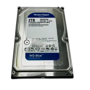 WD Blue 2TB 3.5" HDD (7200 RPM) — 2TB · 7200 RPM · 256MB cache · SATA III