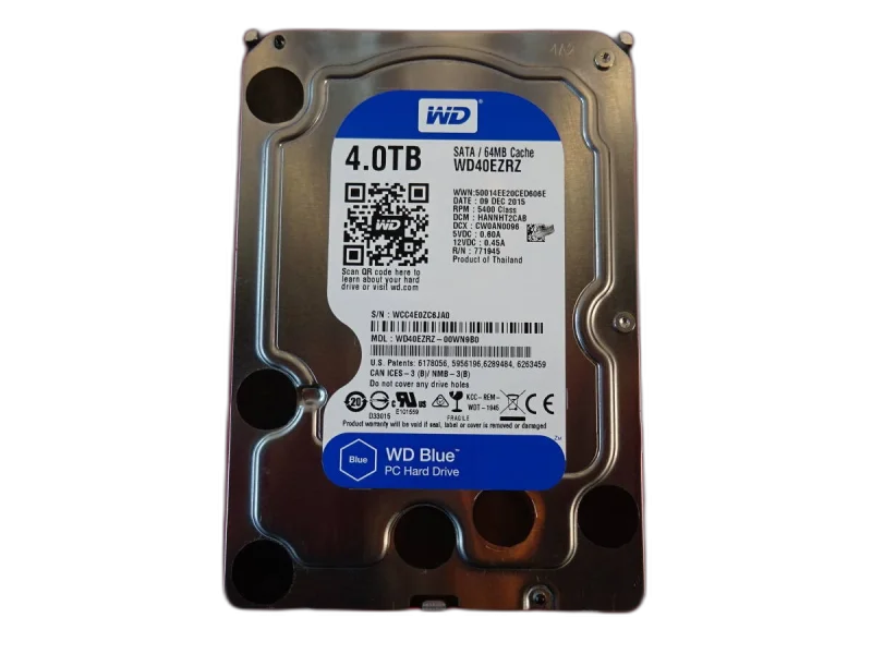 WD Blue 4TB 3.5" HDD (5400 RPM) — 4TB · 5400 RPM · 256MB cache · SATA III