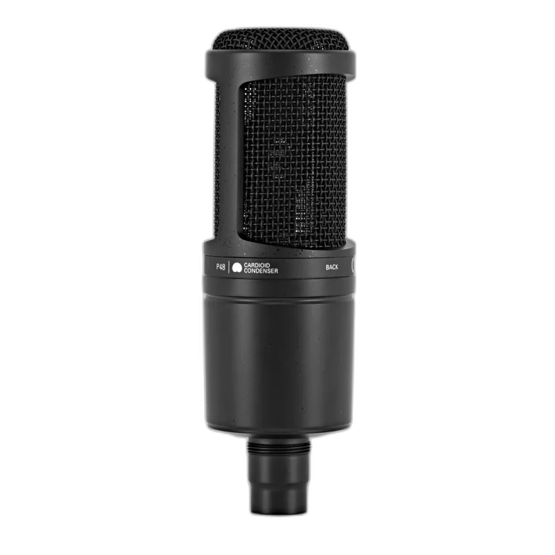 Audio-Technica AT2020 Cardioid Condenser — Condenser · XLR · Studio standard · Cardioid