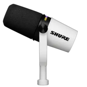 Shure MV7+ Podcast Microphone — Dynamic · USB-C + XLR · Auto Level · LED touch panel