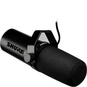 Shure SM7B Dynamic Vocal Microphone — Dynamic · XLR · Cardioid · Broadcast-standard · Air suspension shock isolation