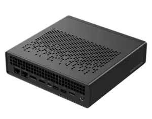 Minisforum MS-A1 — Barebone · AM5 Socket · DDR5 · Supports up to Ryzen 9 9950X · Dual NVMe