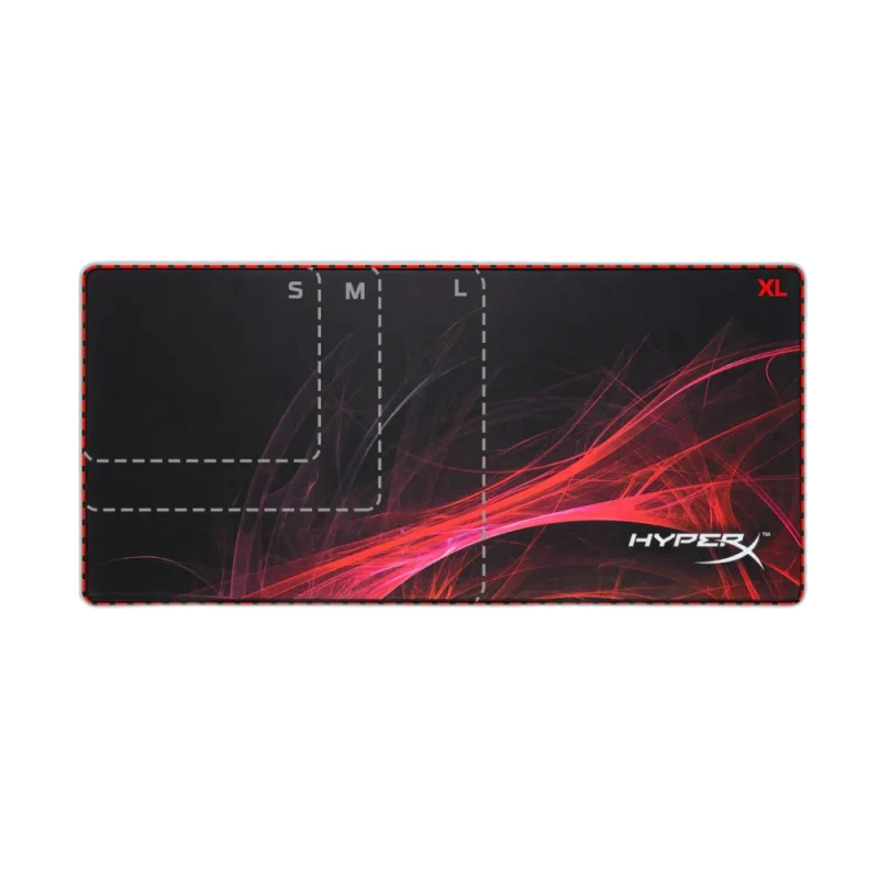 HyperX Fury S Pro XL Mousepad — XL · Seamless cloth · 900x420mm · Density-tuned