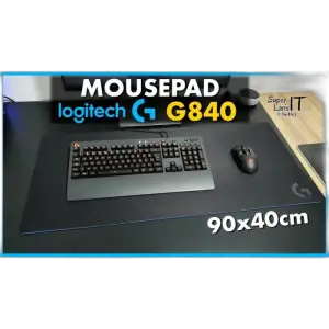 Logitech G840 XL Gaming Mousepad — XL · Performance-tuned · 900x400mm · Cloth