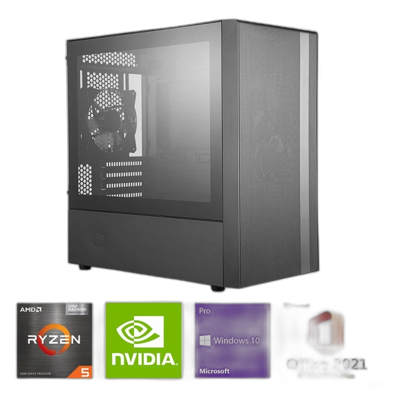 Home PC - MSI, Ryzen 5 5600, GTX 1650, 8GB DDR4, 256GB SSD — Ryzen 5 5600 | MSI B550M Pro-VDH WiFi | GTX 1650 4GB | 8GB DDR4 | 256GB NVMe SSD