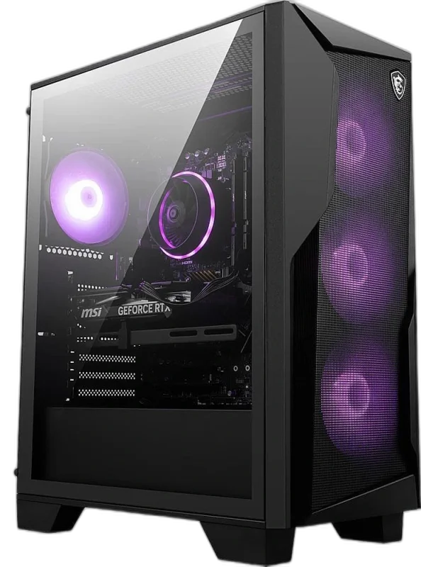 Gaming PC 1080p - MSI, Intel i5-14400F, RTX 4060, 16GB DDR5 — Intel i5-14400F | MSI PRO B760M-A WiFi DDR4 | RTX 4060 8GB | 16GB DDR5 | 1TB NVMe SSD