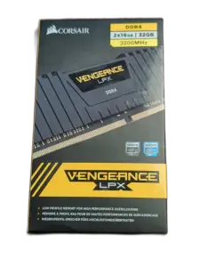 Corsair Vengeance LPX 32GB DDR4-3600 — 32GB (2x16GB) · DDR4-3600 · CL18 · LPX