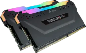 Corsair Vengeance RGB Pro 32GB DDR4-3600 — 32GB (2x16GB) · DDR4-3600 · CL18 · RGB