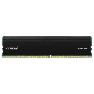 Crucial Pro 32GB DDR4-3200 — 32GB (2x16GB) · DDR4-3200 · CL22 · Universal