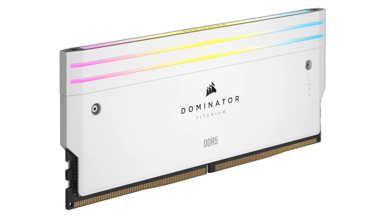 Corsair Dominator Titanium 32GB DDR5-7200 — 32GB (2x16GB) · DDR5-7200 · CL34 · RGB