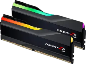 G.Skill Trident Z5 RGB 32GB DDR5-6000 — 32GB (2x16GB) · DDR5-6000 · CL36 · RGB