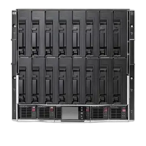 HPE BladeSystem c7000 Enclosure — 10U Blade Enclosure · 16× Half-Height Slots · 6× PSU · Redundant