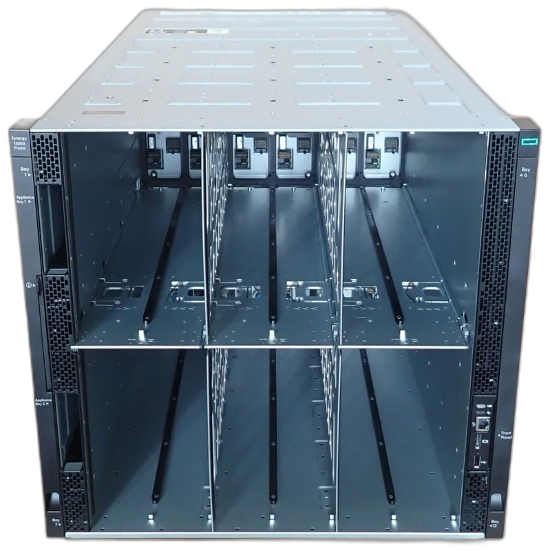 HPE Synergy 12000 Frame Chassis — 10U Composable Frame · 12× Compute Module Slots · 6× PSU · Fabric