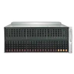 Supermicro AS-4124GS-TNR 4U AMD 8-GPU Server — 4U · 2× EPYC 7742 · 1TB DDR4 · 8× A100 80GB PCIe · 4× 3.84TB NVMe