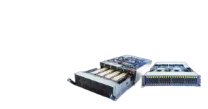 Gigabyte G593-SD0 8-GPU AI Server — 5U · 2× Xeon Platinum 8592+ · 2TB DDR5 · 8× H100 80GB SXM5 · 8× 3.84TB NVMe