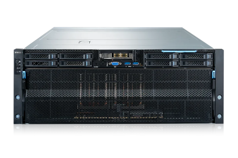 Inspur NF5488A5 8-GPU AI Server — 4U · 2× EPYC 7742 · 2TB DDR4 · 8× A100 80GB SXM4 · 8× 3.84TB NVMe