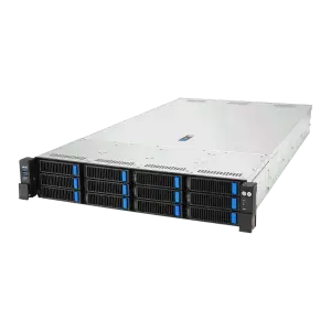 ASUS RS720A-E12-RS12 2U AMD EPYC Server — 2U · Dual AMD EPYC 9354 · 256GB DDR5 · 12x 2.5-inch NVMe