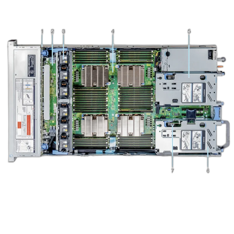 Dell PowerEdge R960 4U 4-Socket Rack Server — 4U · 4× Xeon Platinum 8468 · 1TB DDR5 · 16× 3.84TB NVMe