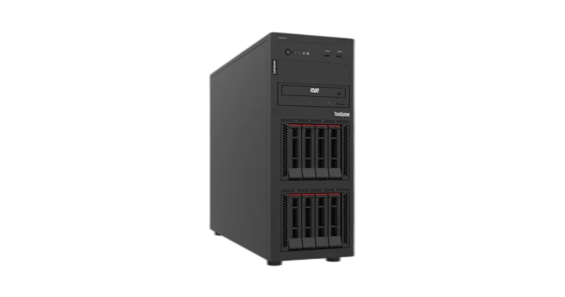 Lenovo ThinkSystem ST250 V3 Tower Server — Tower · Xeon E-2468 · 32GB DDR5 · 2× 960GB NVMe
