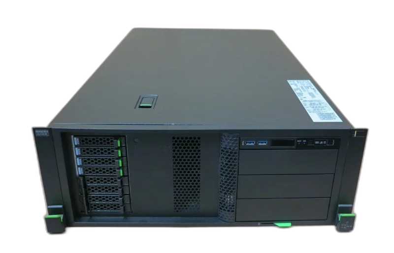 Fujitsu PRIMERGY TX2550 M7 Tower Server — Tower · Dual Xeon Silver 4410Y · 64GB DDR5 · 4× 1.92TB NVMe