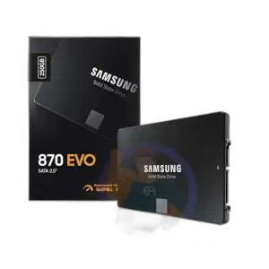Samsung 870 EVO 2TB SATA SSD — 2TB · SATA III · 560 MB/s · 2.5 inch