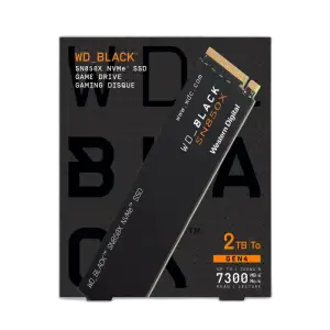 WD Black SN850X 2TB NVMe SSD — 2TB · PCIe 4.0 NVMe · 7300 MB/s